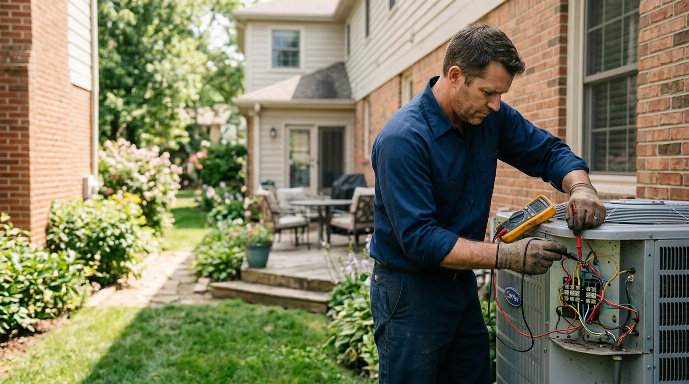 HVAC technician working near Levasy, MO